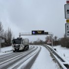 La C-13 a Esterri d'Àneu aquest divendres al matí.