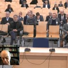 L'expresident Jordi Pujol es connecta per videoconferència al judici celebrat aquest dilluns a l'Audiència Nacional.