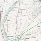 El mapa mostra el mur i el curs actual i anterior del riu Cinca. - VISSIR 3