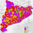 El mapa de risc del pla Inuncat