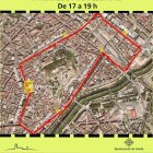 Talls de carrers al trànsit aquesta tarda a Lleida amb motiu de la cursa Sant Silvestre