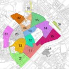 El nou mapa de zones d'aparcament regulat per a residents.