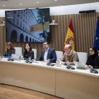 El secretari d’Estat d’Ocupació, Joaquín Pérez Rey, durant la reunió de la taula de diàleg social. - EFE