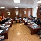 La consellera de Territori, Sílvia Paneque, s'ha entrevistat amb la síndica d'Aran, Maria Vergés, al Conselh Generau d'Aran