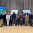 Miembros del jurado y autoridades de la Diputación, tras el anuncio de los ganadores.