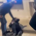 Un dels presumptes lladres després de ser arrestat. - MOSSOS D’ESQUADRA