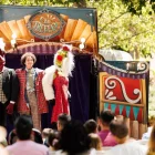 Ton Muntané va sorprendre el públic amb el seu original espectacle de titelles ‘La rulot dels Treffen’. - EVA BALCELLS
