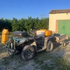 Imatge d’un quad utilitzat per aplicar herbicides a les finques. - ASAJA