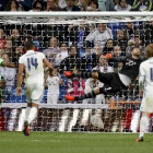 Amb aquest llançament de Cristiano, el Madrid va fer el gol de l’empat davant de l’Sporting.
