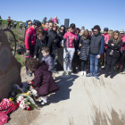 Imatges de l'homenatge a Jeroni Ros, el ciclista atropellat mortalment a Concabella