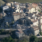 Edificis esfondrats a Castelluccio di Norcia.