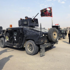 Membres de les forces iraquianes a 27 quilòmetres de Mossul el 27 d’octubre passat.