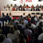 Vista general de la reunió del comitè federal del PSOE.