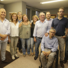 Membres de la candidatura de Reñé després de conèixer els resultats de les votacions.