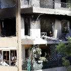 L’estat en el qual va quedar l’edifici després de l’explosió en un habitatge.