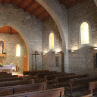 L’interior de l’ermita de Sant Eloi.