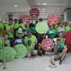 Imatge d’una protesta de la PAH contra els desnonaments i en defensa del dret a l’habitatge.