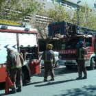 Efectius dels Bombers, ahir al lloc del succés.