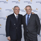 Isidre Fainé i Salvador Gabarró, ahir en el consell de Gas Natural.