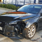 Puigdemont, il·lès a l’impactar una roda de camió contra el seu cotxe
