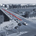 El puente Universidad 'perderá' la media para incluir carril bici en la calzada hacia Cappont