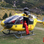 Imatge del rescat d’ahir a la Vall de Boí.