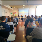 Un moment de la conferència sobre salut mental que va acollir ahir l’Hospital Santa Maria.