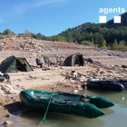 Imatge de l’acampada il·legal detectada pels Agents Rurals.