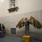 Estàtues humanes en l’Eix Comercial de Lleida