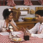 Elena Santonja amb Sabina el 1984.