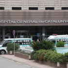 Una imatge d’ahir de l’entrada de l’Hospital General de Catalunya.