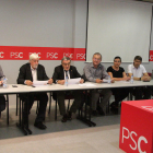 El PSC va fer ahir una reunió de l’executiva a Lleida.
