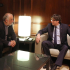 Joan Perelada es va entrevistar dijous amb Carles Puigdemont.