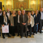 Imatge dels participants, ahir, a la visita per l’ajuntament de Lleida.