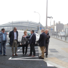L’alcalde va visitar ahir el tram ampliat del carrer Camí de Corbins.