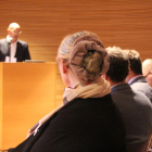 El conseller d’Exteriors, Raül Romeva, ahir al Parlament finlandès.