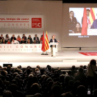 Iceta, ahir intervenint en el XIII Congrés del PSC que se celebra fins demà.