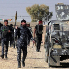 Unitats de l’Exèrcit i de la policia iraquians a prop de Mossul.