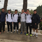 Equipo del Club Tennis Lleida que ayer compitió en las instalaciones del Stadium Casablanca.