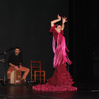 Un moment del festival flamenc ahir a l’Escorxador.