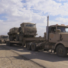 Equipo militar iraquí en Bartala, a 20 kilómetros de Mosul.