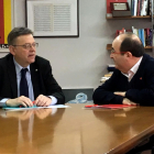 Puig e Iceta ayer durante su reunión en Valencia.