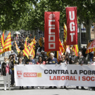 Imagen de la manifestación el 1 de mayo contra la precariedad laboral.