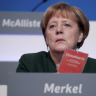 Angela Merkel, ahir en el congrés de la CDU a Essen.