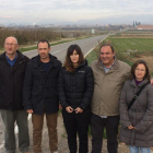 Els alcaldes de Linyola i Bellcaire van explicar ahir el projecte.