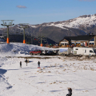 Esquiadors ahir al sector de la Bonaigua de Baqueira.