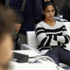 Samira Yerou ayer durante el juicio en la Audiencia Nacional.