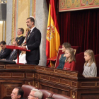 Felip VI, en un moment del seu discurs d'apertura de la Legislatura.