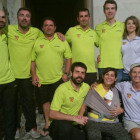 Los miembros del club Busseing Pallars de Tremp.