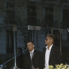 Neymar, en una foto d’arxiu, quan va arribar a l’Audiència Nacional per declarar.